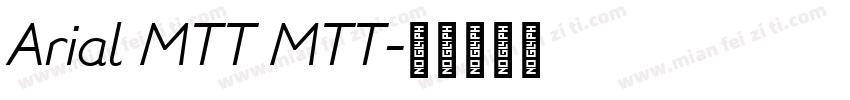 Arial MTT MTT字体转换